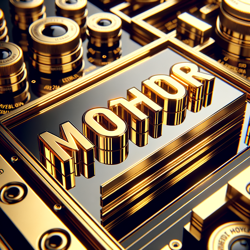 Mirror Gold Signage Detail