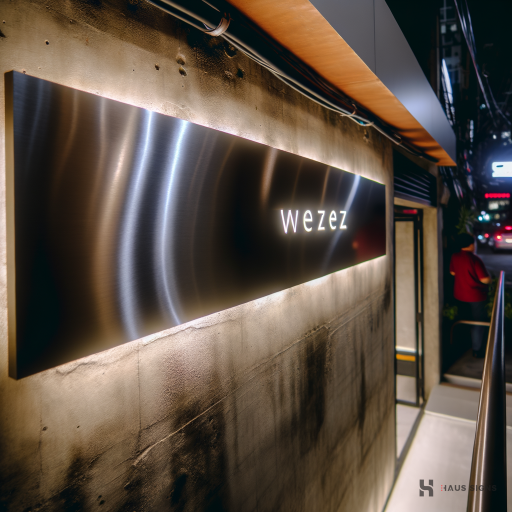 stainless steel letters Manila - Illuminating Manila nights with elegant stainless steel signage.
