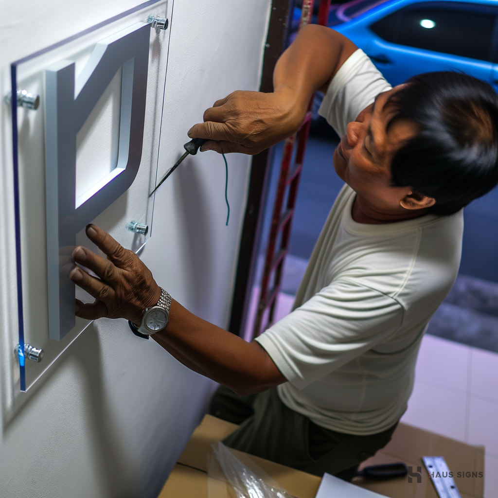signage maker manila - Professional signage installation in Pasig