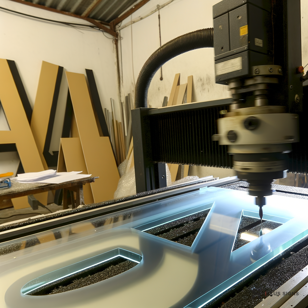 stainless steel letters Manila - CNC precision: crafting acrylic letters.